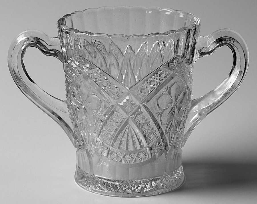 Flower Medallion Open Spooner by Indiana Glass-1