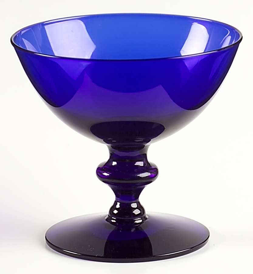 Continental Blue Champagne/Tall Sherbet by Imperial Glass-Ohio-1