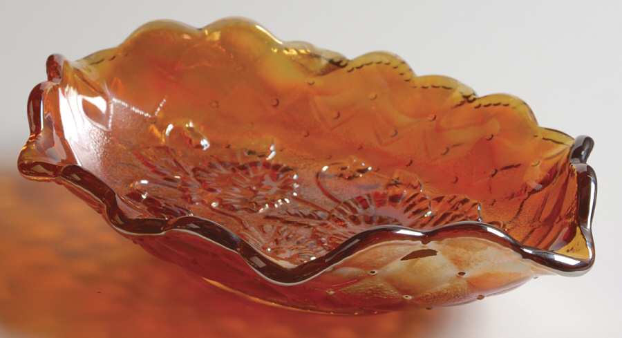 Pansy Marigold 9" Pickle Dish by Imperial Glass-Ohio-1