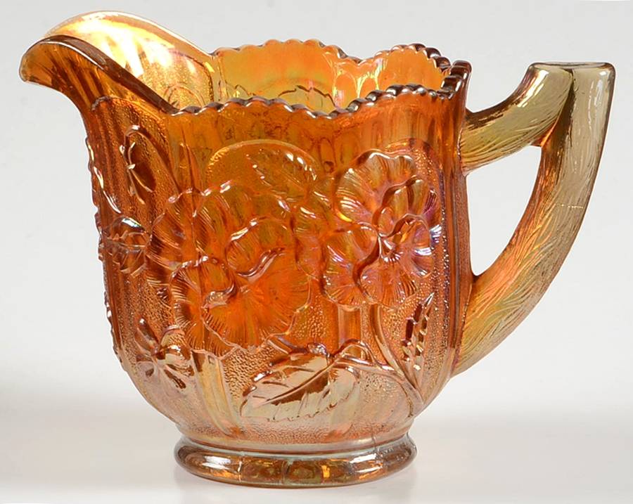 Pansy Marigold Creamer by Imperial Glass-Ohio-1