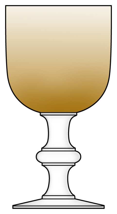 Parisian Provincial Amber Water Goblet by Imperial Glass-Ohio-1