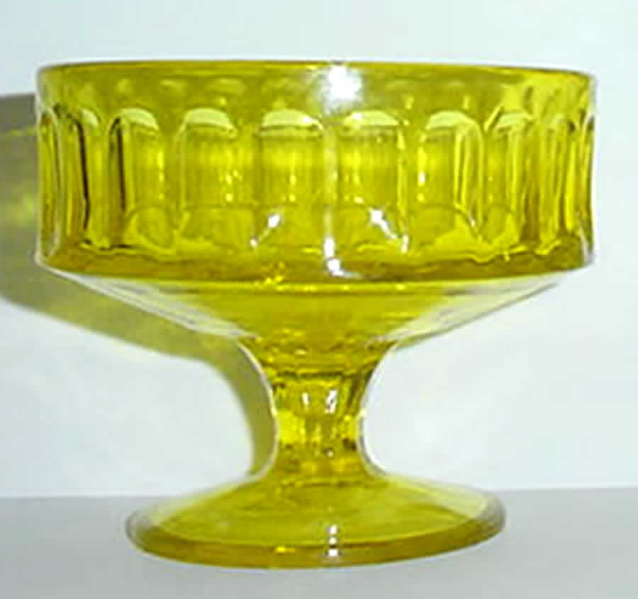 Sculptural Yellow Champagne/Tall Sherbet by Independence-1