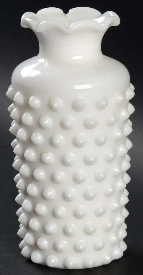 Hobnail Milkglass 6" Bud Vase by Imperial Glass-Ohio-1