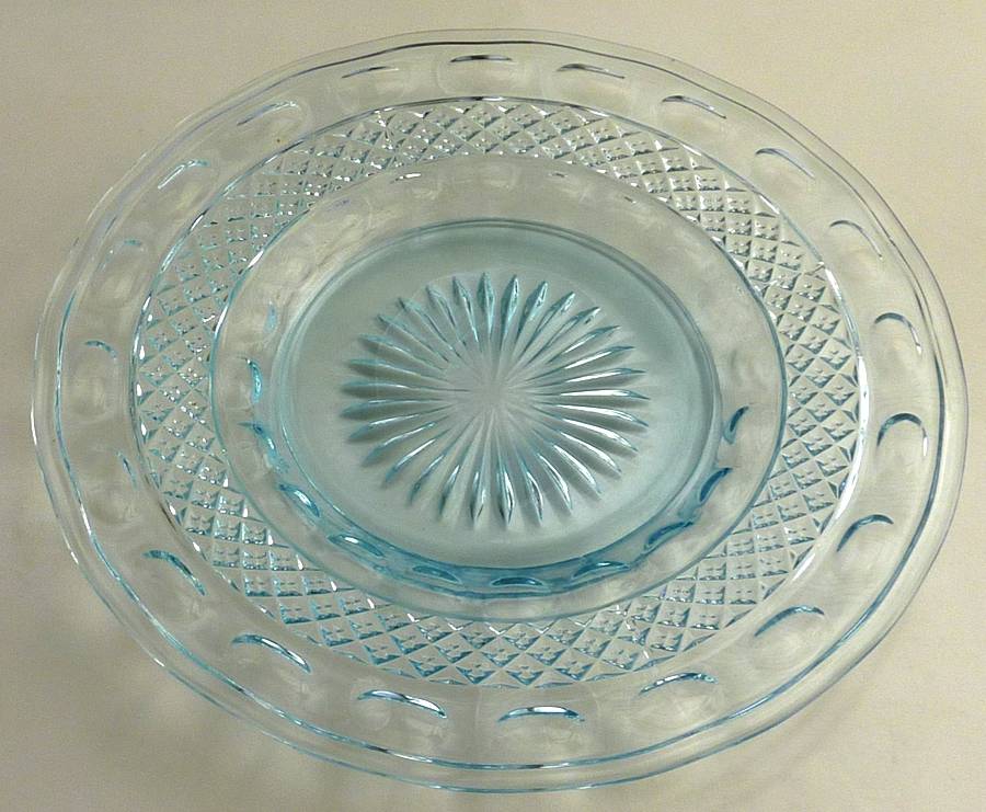 Tradition Light Blue Luncheon Plate by Imperial Glass-Ohio-1