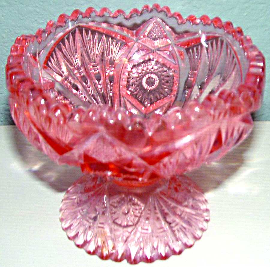 212 Pink Open Jam/Jelly by Imperial Glass-Ohio-1