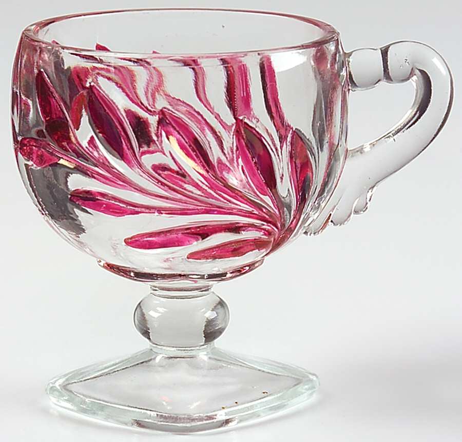1008 Ruby Flash Punch Cup by Indiana Glass-1