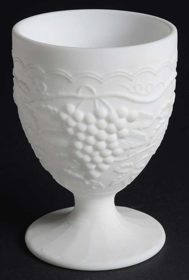 Vintage Grape Milk Glass Doeskin Small Candy Jar No Lid by Imperial Glass-Ohio-1