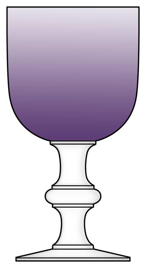 Parisian Provincial Amethyst Water Goblet by Imperial Glass-Ohio-1