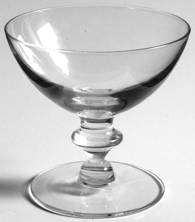 Continental Clear Champagne/Tall Sherbet by Imperial Glass-Ohio-1