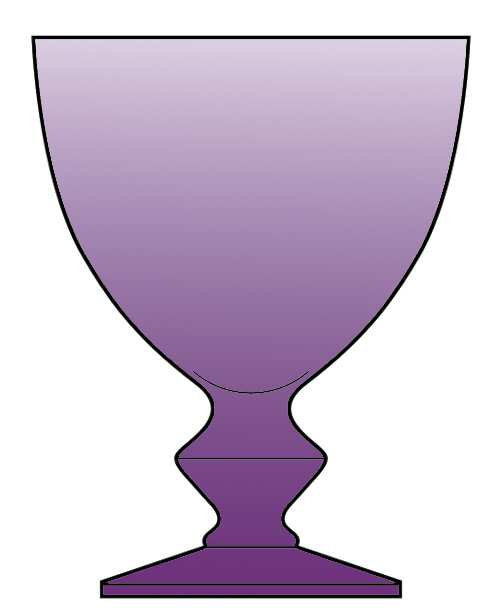 Continental Amethyst Water Goblet by Imperial Glass-Ohio-1