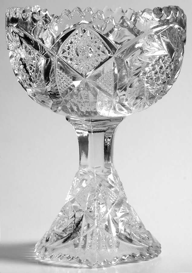 91 Clear Footed Open Jam/Jelly by Imperial Glass-Ohio-1