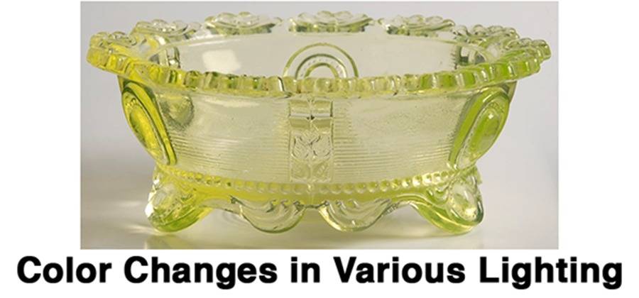 Dewey Vaseline Small Fruit Dessert Bowl by Indiana Tumbler and Goblet-1