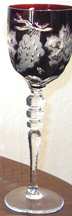 532 Cranberry Water Goblet by Imperial Crystal (Import)-1