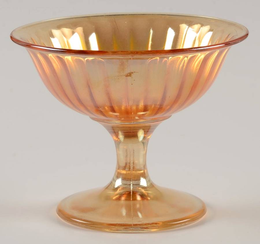 Smooth Rays Marigold Champagne/Tall Sherbet by Imperial Glass-Ohio-1