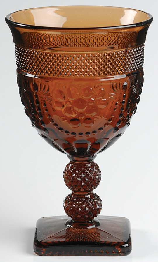 Chroma Nut Brown Water Goblet by Imperial Glass-Ohio-1