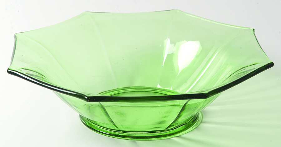 Molly Light Green 9" Flared Bowl by Imperial Glass-Ohio-1