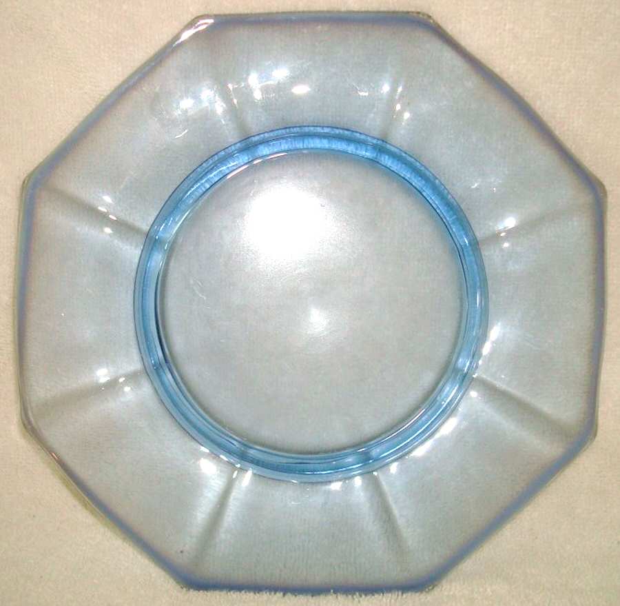 Molly Blue Opalescent Luncheon Plate by Imperial Glass-Ohio-1