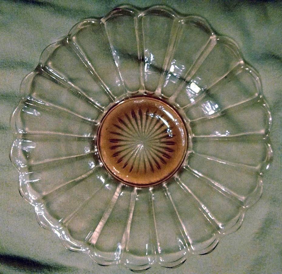 Lindburgh Pink 10" Sandwich Plate by Imperial Glass-Ohio-1
