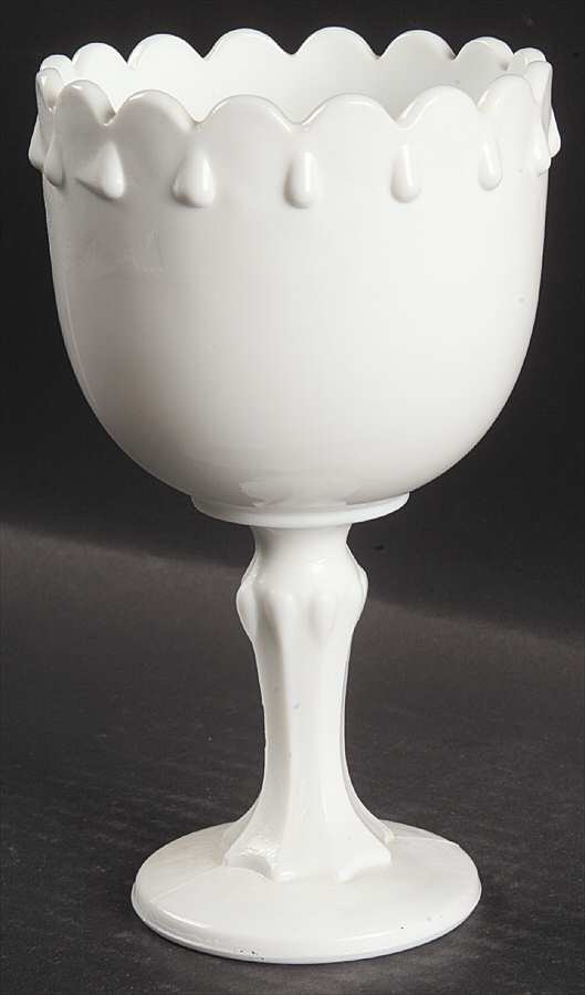 Teardrop Milkglass Planter by Indiana Glass-1