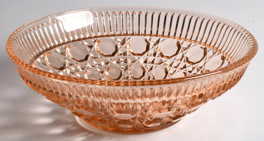 Windsor Pink (Peach Ballad) Candy Dish No Lid by Indiana Glass-1