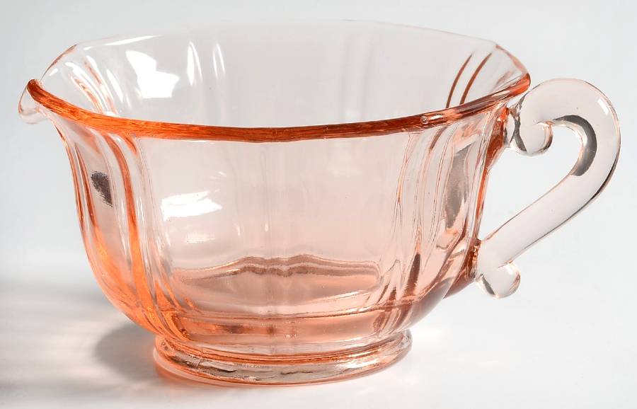 Artura Pink Creamer by Indiana Glass-1