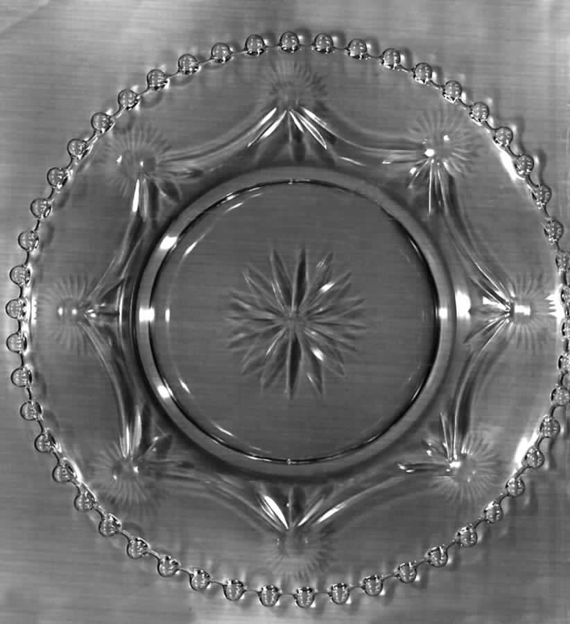 Cut 601 Salad Plate by Imperial Glass-Ohio-1