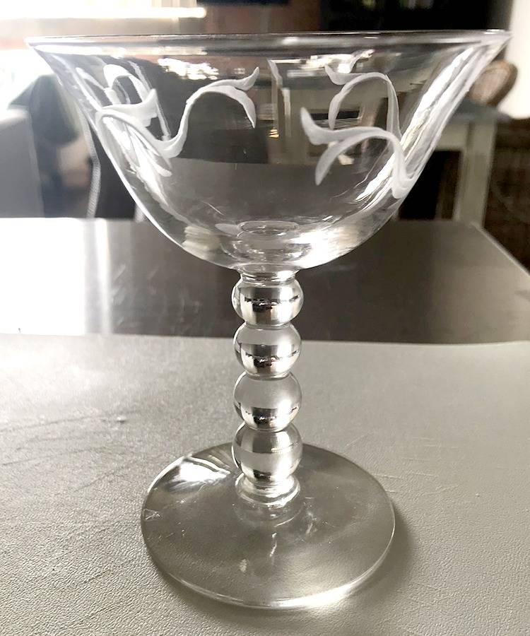 Ribbon Bow (Stem #3400) Champagne/Tall Sherbet by Imperial Glass-Ohio-1