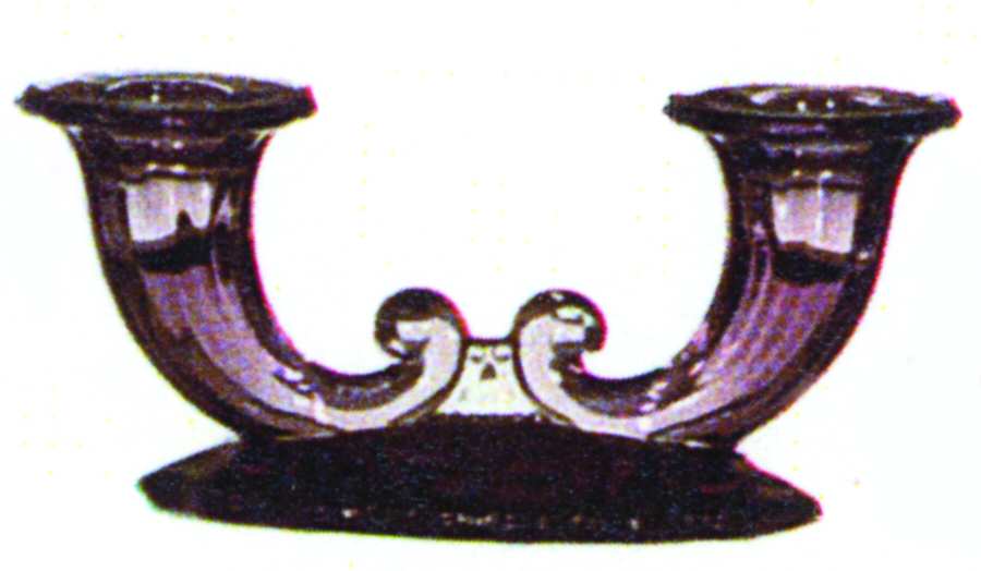 Warwick Heather Double Light Candlestick by Imperial Glass-Ohio-1