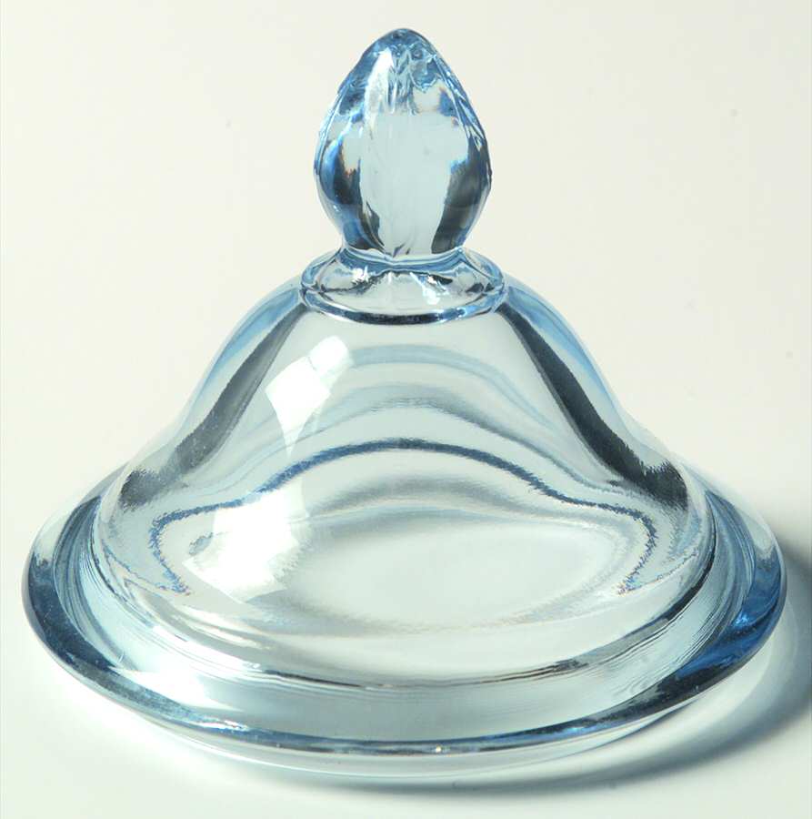 Ipswich Moonlight Blue Lid for Candy Dish by Imperial Glass-Ohio-1