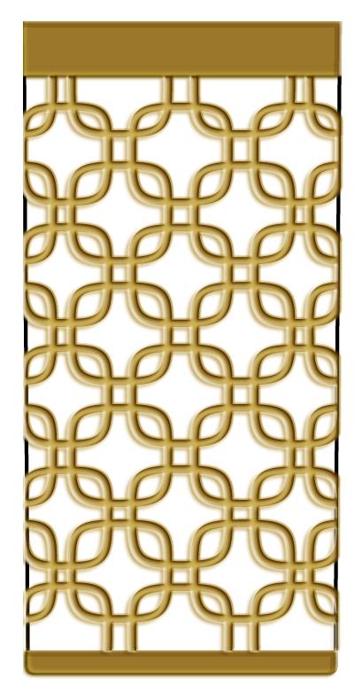 Golden Links 16 Oz Flat Tumbler by Imperial Glass-Ohio-1