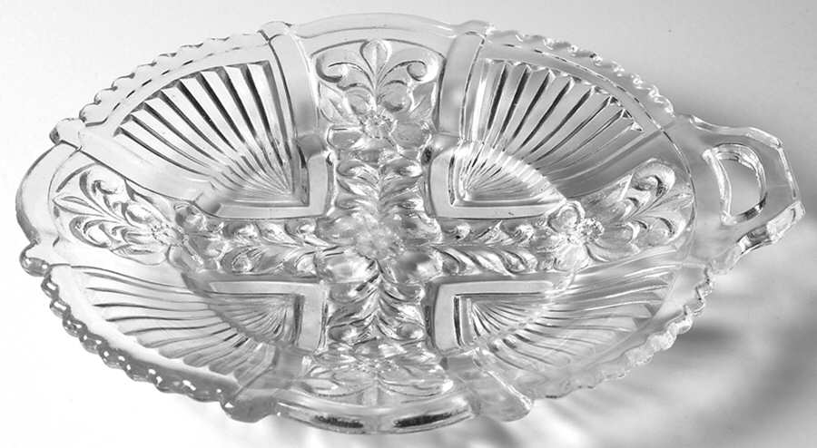 Killarney Clear 6" 1 Handle Plate by Indiana Glass-1