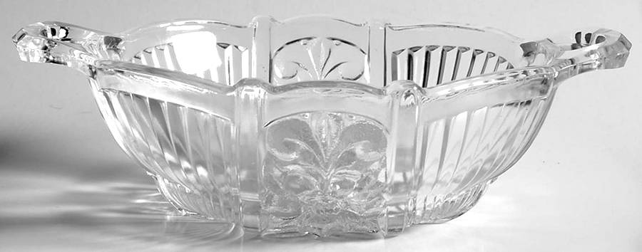 Killarney Clear 7" Handled Bon Bon by Indiana Glass-1