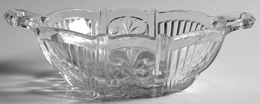 Killarney Clear 5" Handled Bon Bon by Indiana Glass-1