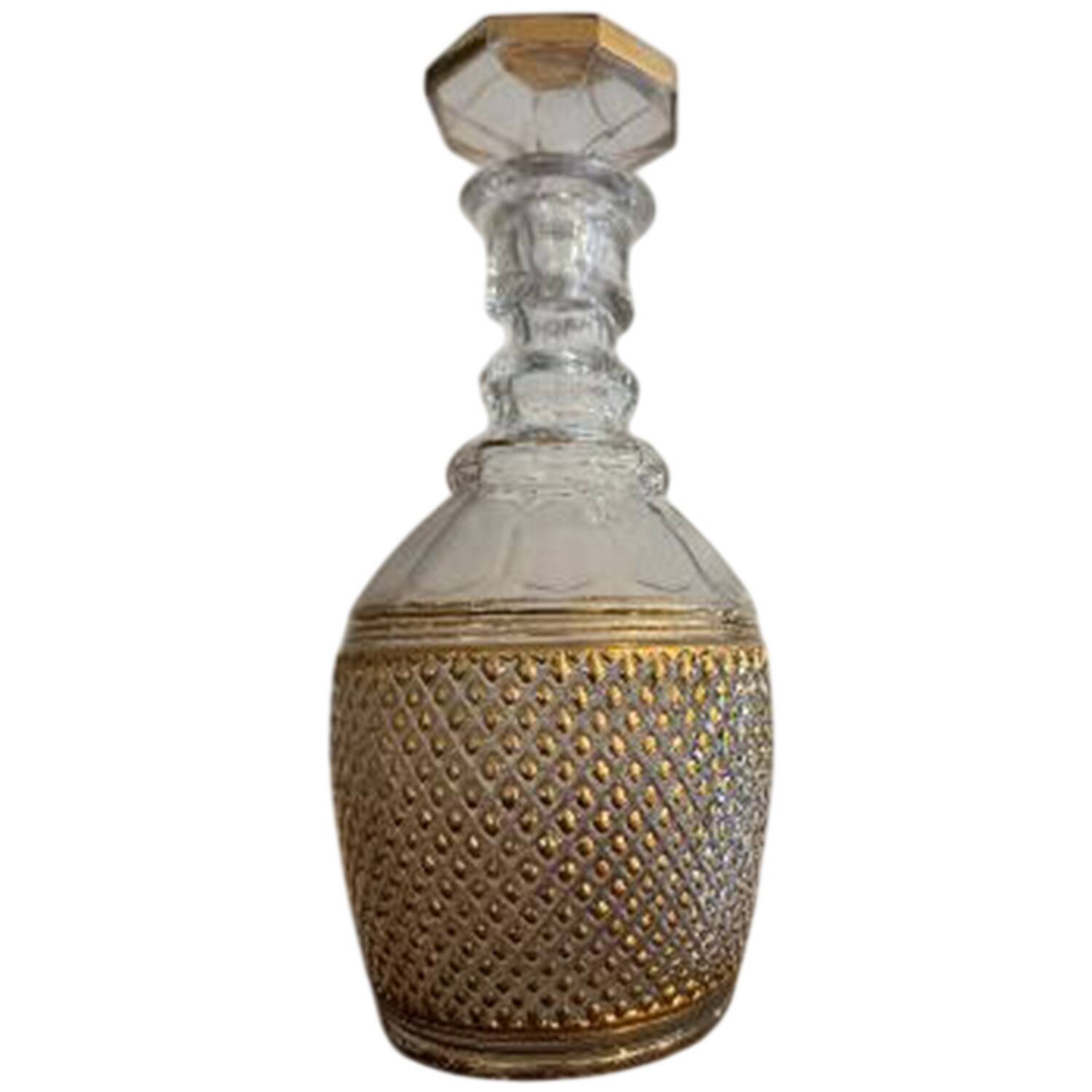 Mt. Vernon Gold Decanter & Stopper by Imperial Glass-Ohio-1