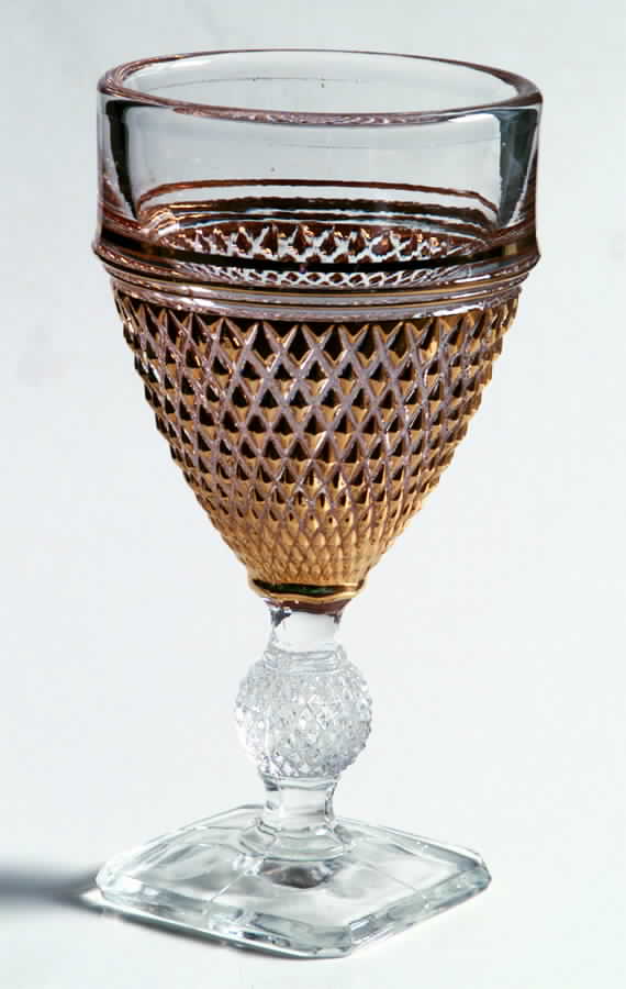 Mt. Vernon Gold Wine Glass by Imperial Glass-Ohio-1