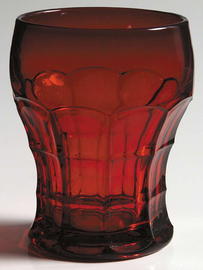 Caliente Ruby 8 Oz Flat Tumbler by Imperial Glass-Ohio-1