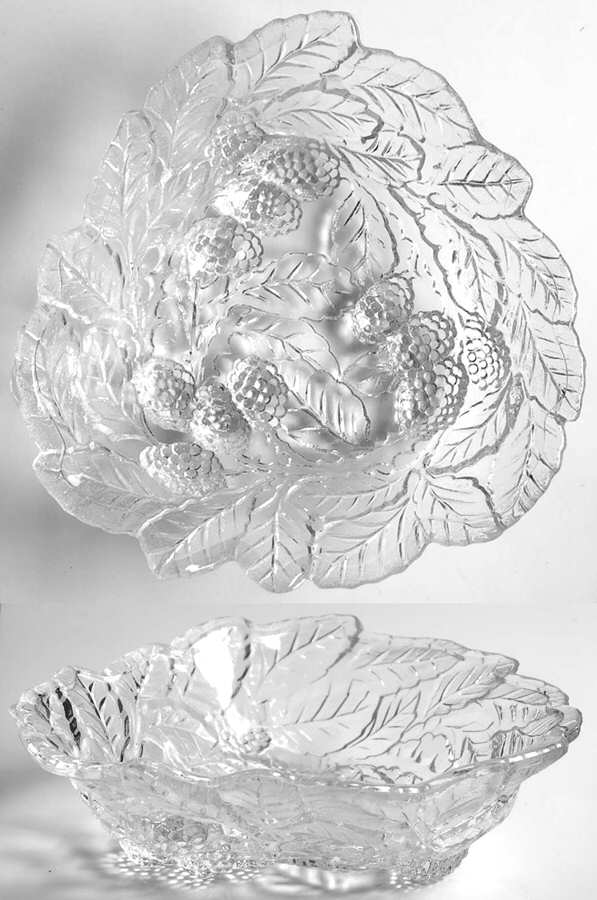 Loganberry Clear 7" Bon Bon by Indiana Glass-1