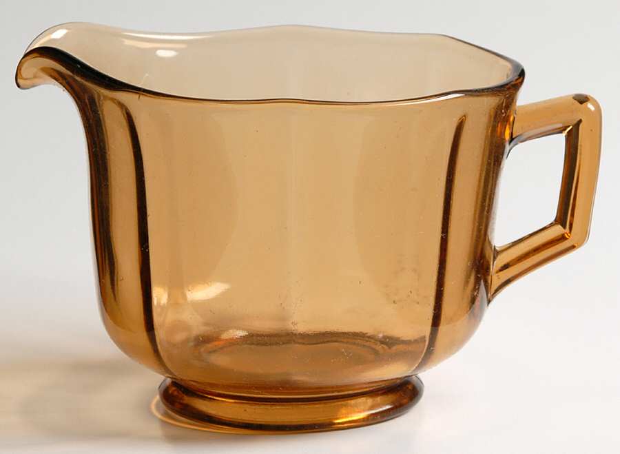 Molly Dark Amber Creamer by Imperial Glass-Ohio-1