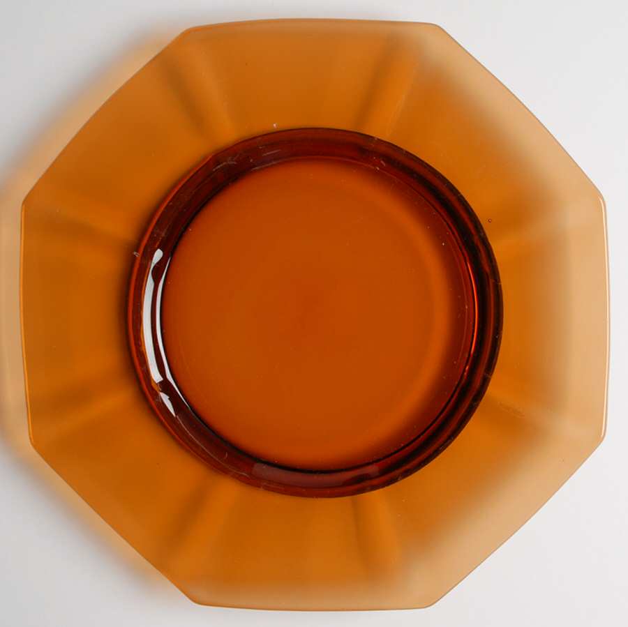 Molly Dark Amber Salad Plate by Imperial Glass-Ohio-1
