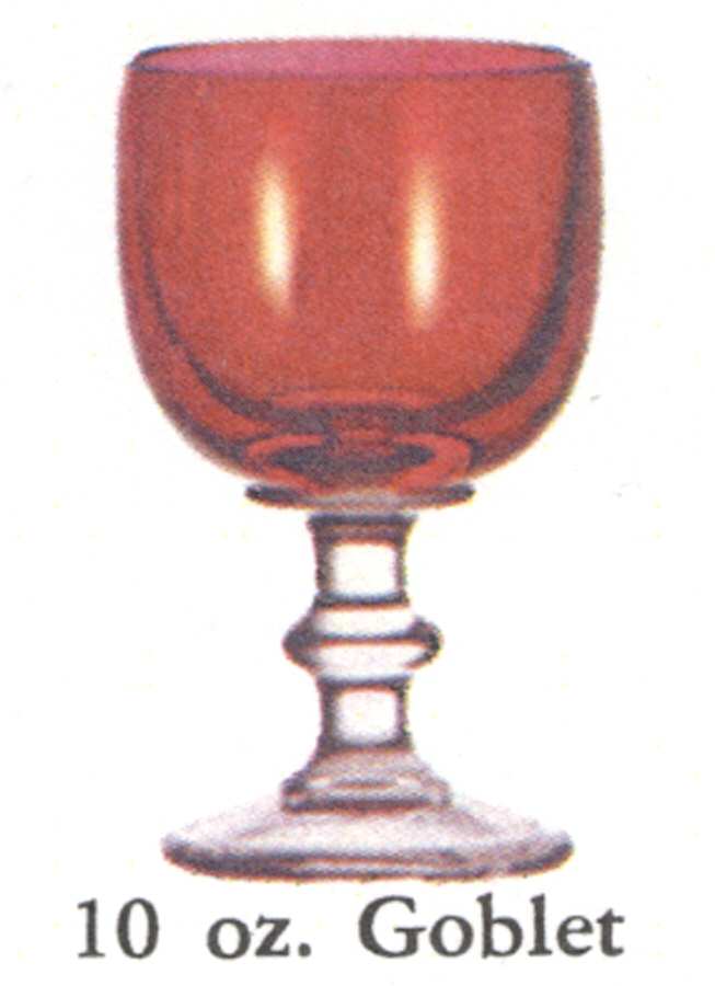 Hoffman House Ruby Flash Water Goblet by Imperial Glass-Ohio-1
