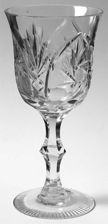 Worcester (No Cut Under Star) Water Goblet by Imperial Crystal (Import)-1
