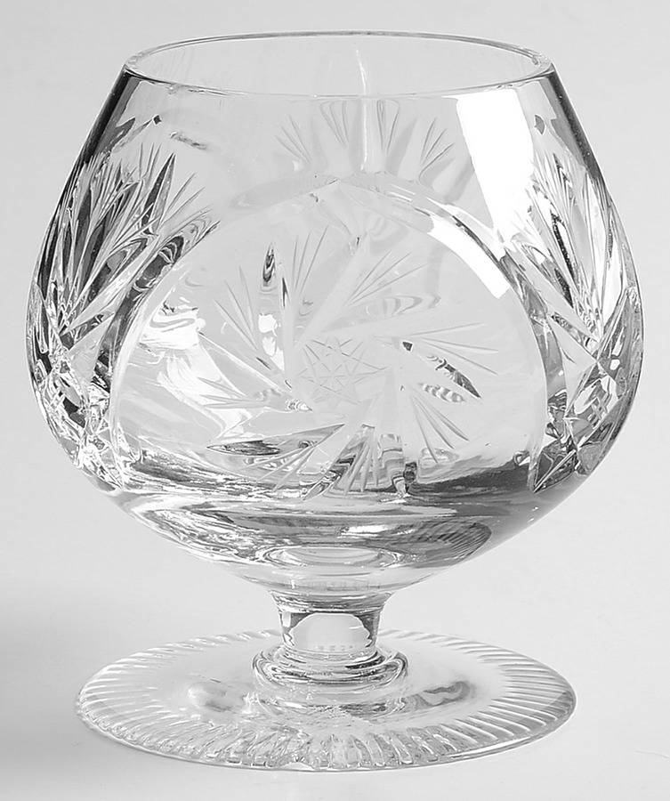 Worcester (No Cut Under Star) Brandy Glass by Imperial Crystal (Import)-1