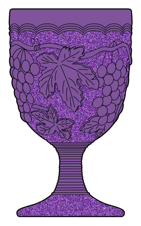 Vintage Amethyst Water Goblet by Imperial Glass-Ohio-1