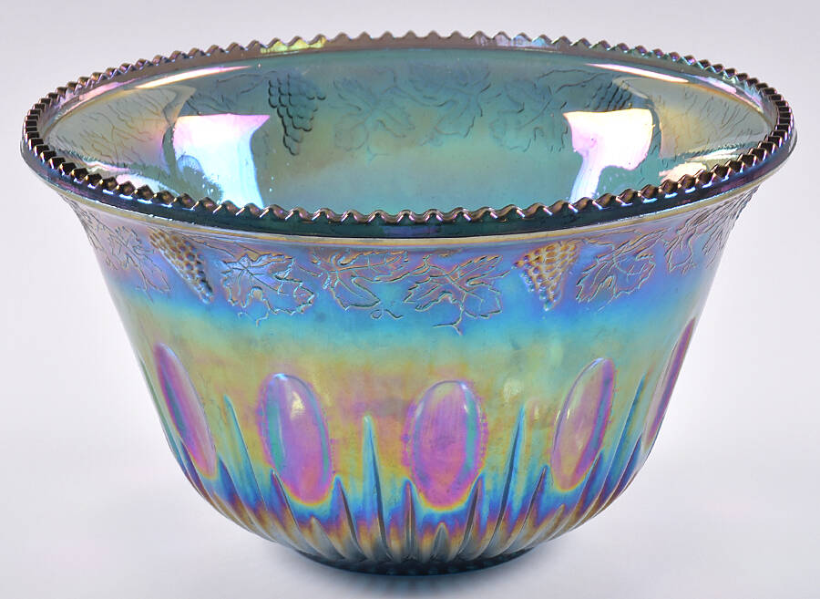 Princess Blue Carnival (Punch Set) Punch Bowl by Indiana Glass-1
