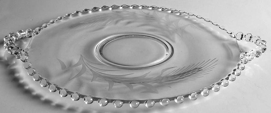 Wheat (Stem #3400) Handled Tray by Imperial Glass-Ohio-1