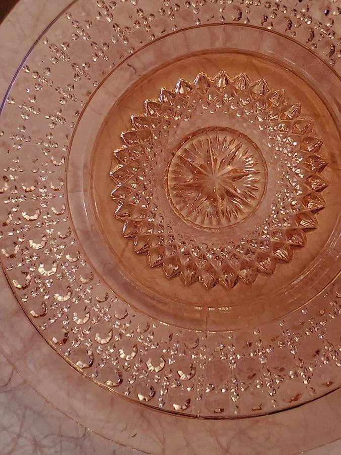 Huckabee Pink Bread & Butter Plate by Imperial Glass-Ohio-1