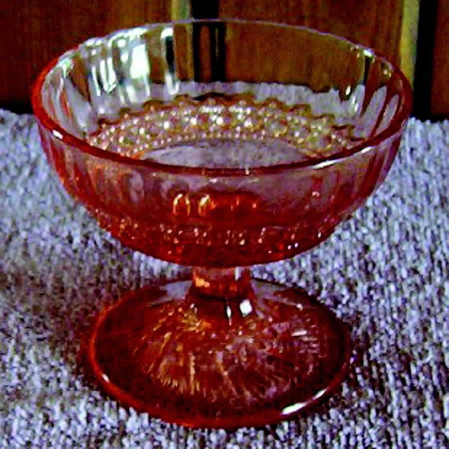 Huckabee Pink Champagne/Tall Sherbet by Imperial Glass-Ohio-1