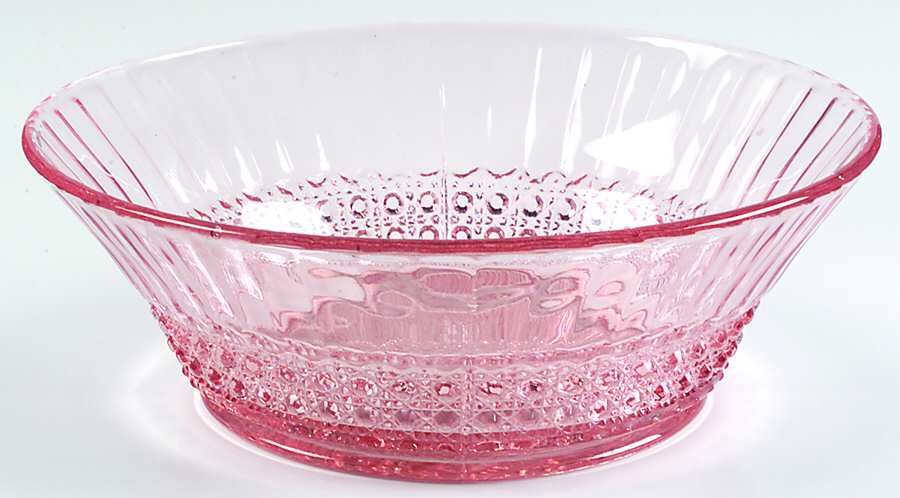 Huckabee Pink 8" Round Bowl by Imperial Glass-Ohio-1