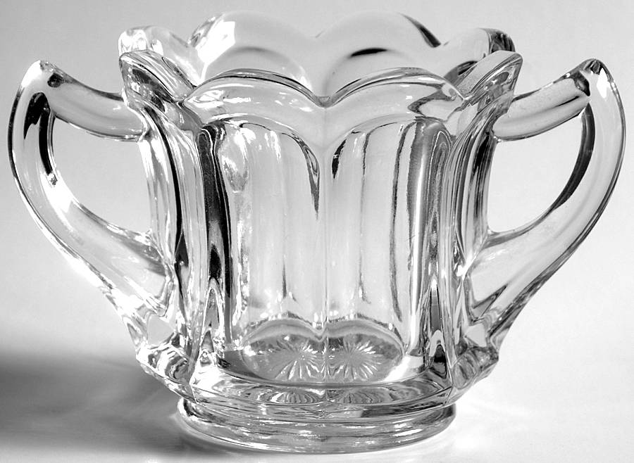 Colonial Clear Open Sugar by Imperial Glass-Ohio-1