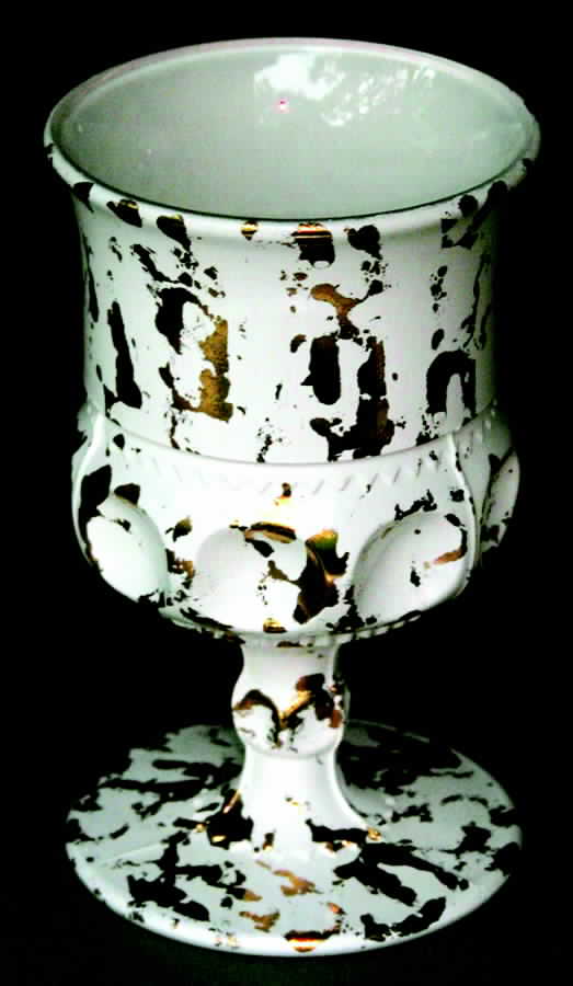 King's Crown Gold Streak Water Goblet by Indiana Glass-1